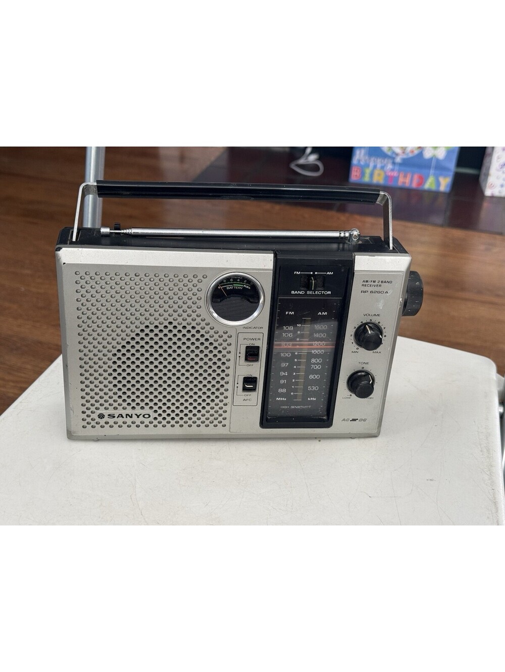 Vintage Sanyo RP‑6260A 2‑Band AM/FM Portable Radio Receiver –  Working